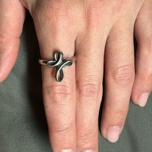 Eternal Ribbon Cross Ring